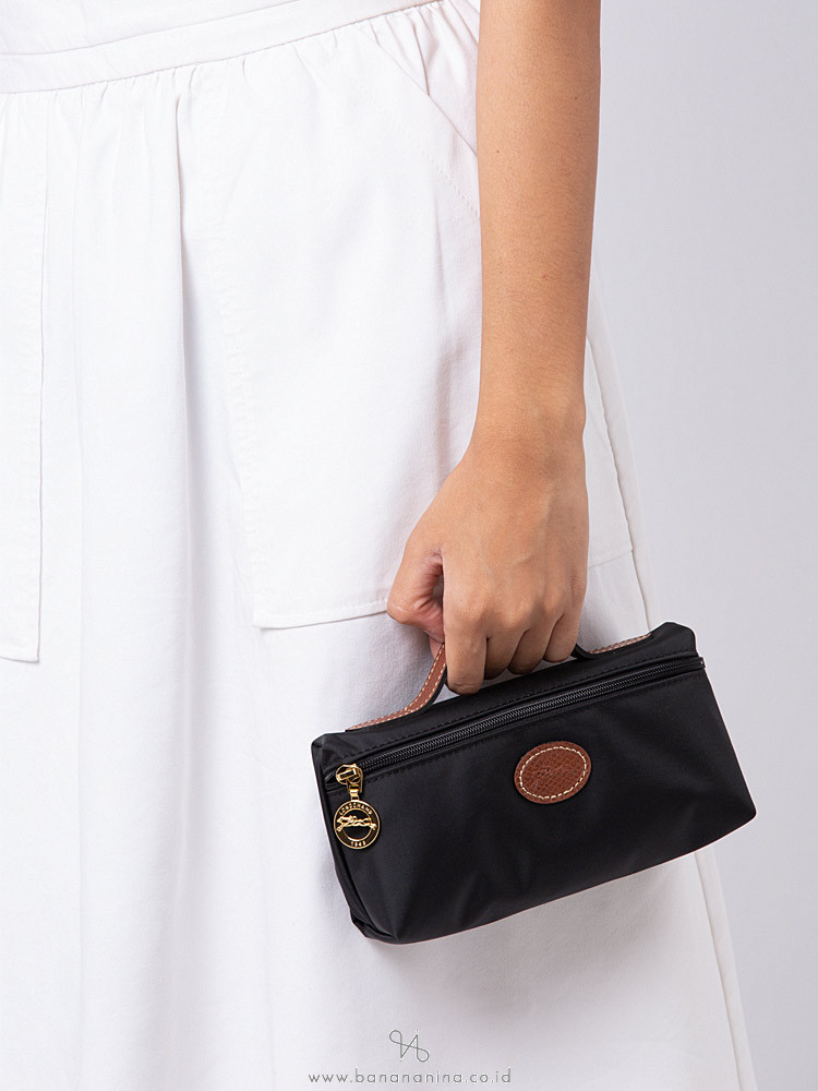 LONGCHAMP Le Pliage Pouch Gunmetal