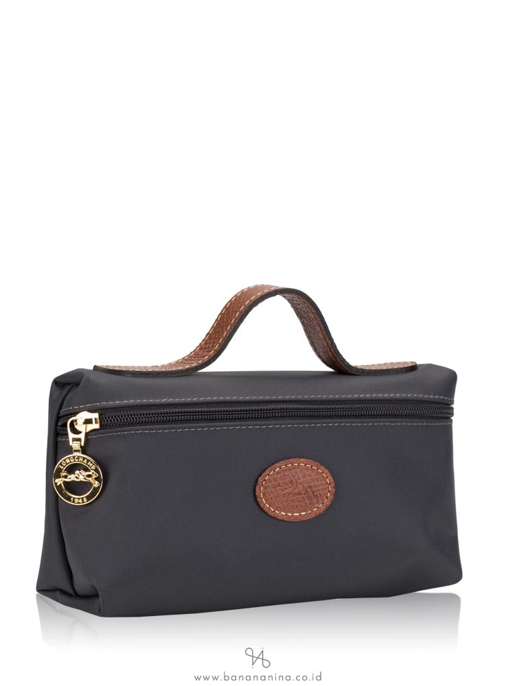 LONGCHAMP Le Pliage Pouch Gunmetal