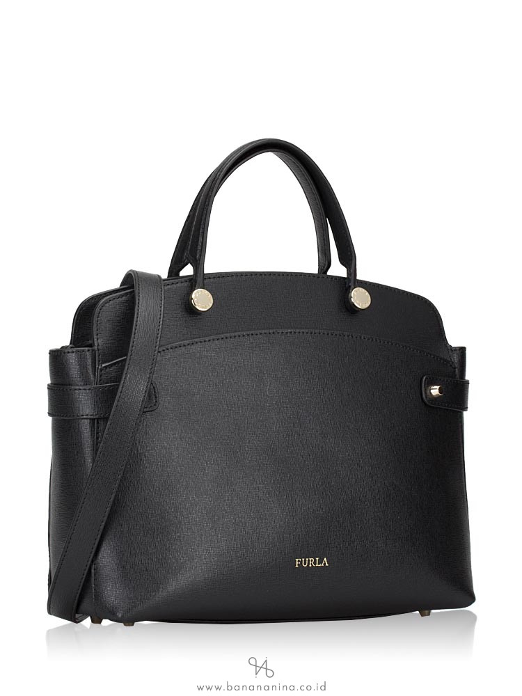 FURLA Agata Medium Satchel Onyx