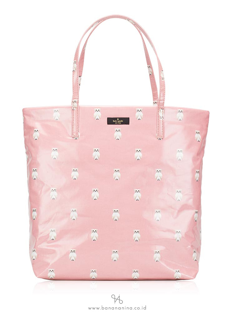 KATE SPADE Daycation Bon Shopper Painterly Owl Print