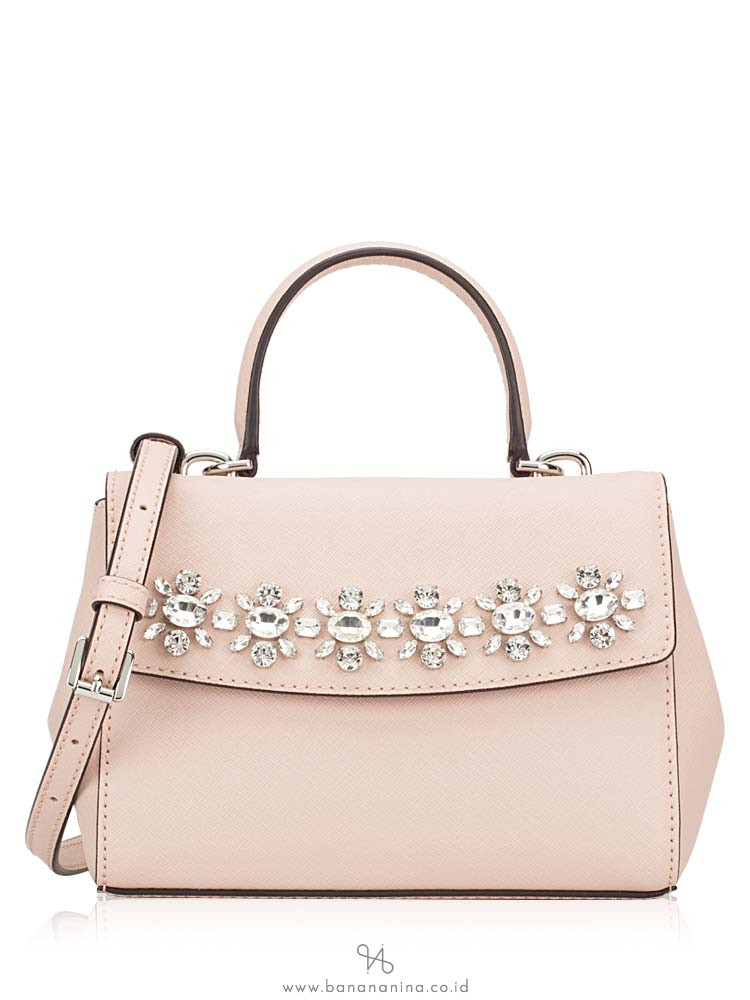 MICHAEL KORS Ava Mini Jewel Top Handle Crossbody Ballet