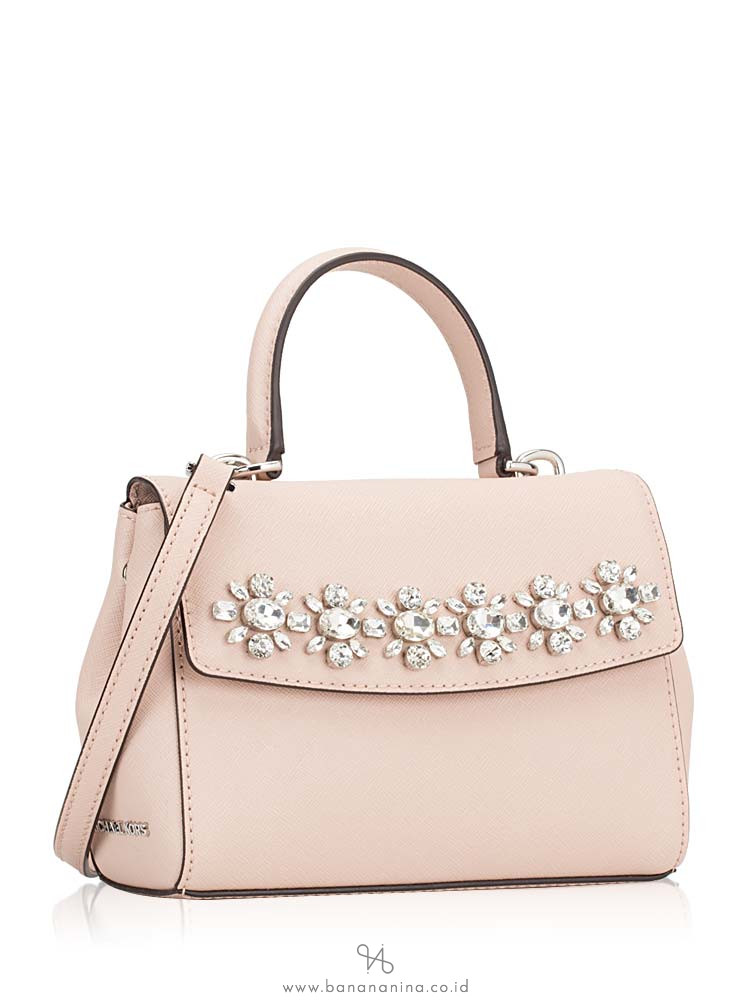 MICHAEL KORS Ava Mini Jewel Top Handle Crossbody Ballet