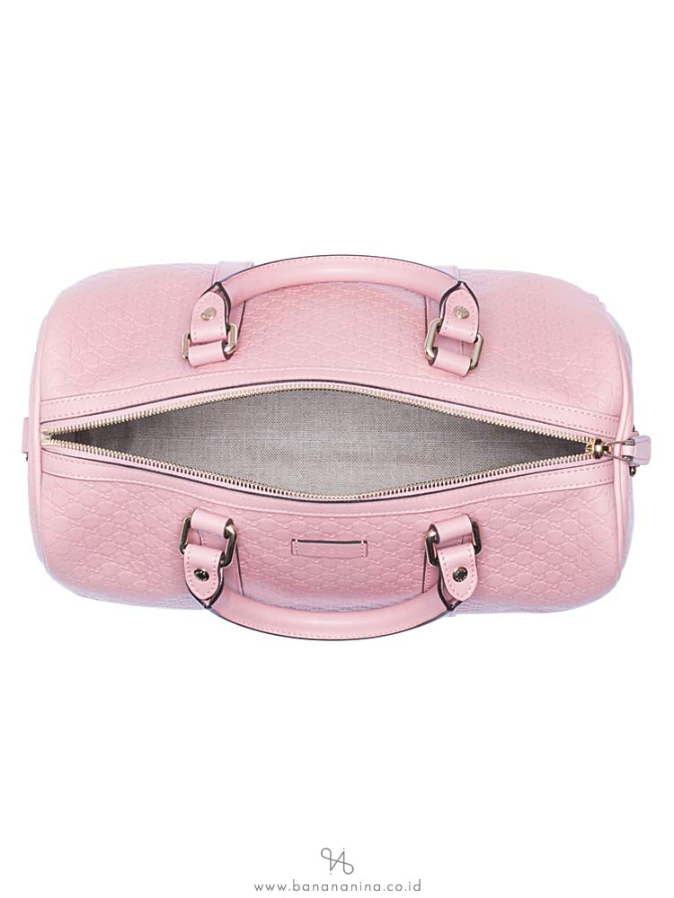 GUCCI Guccissima Boston With Strap Pink