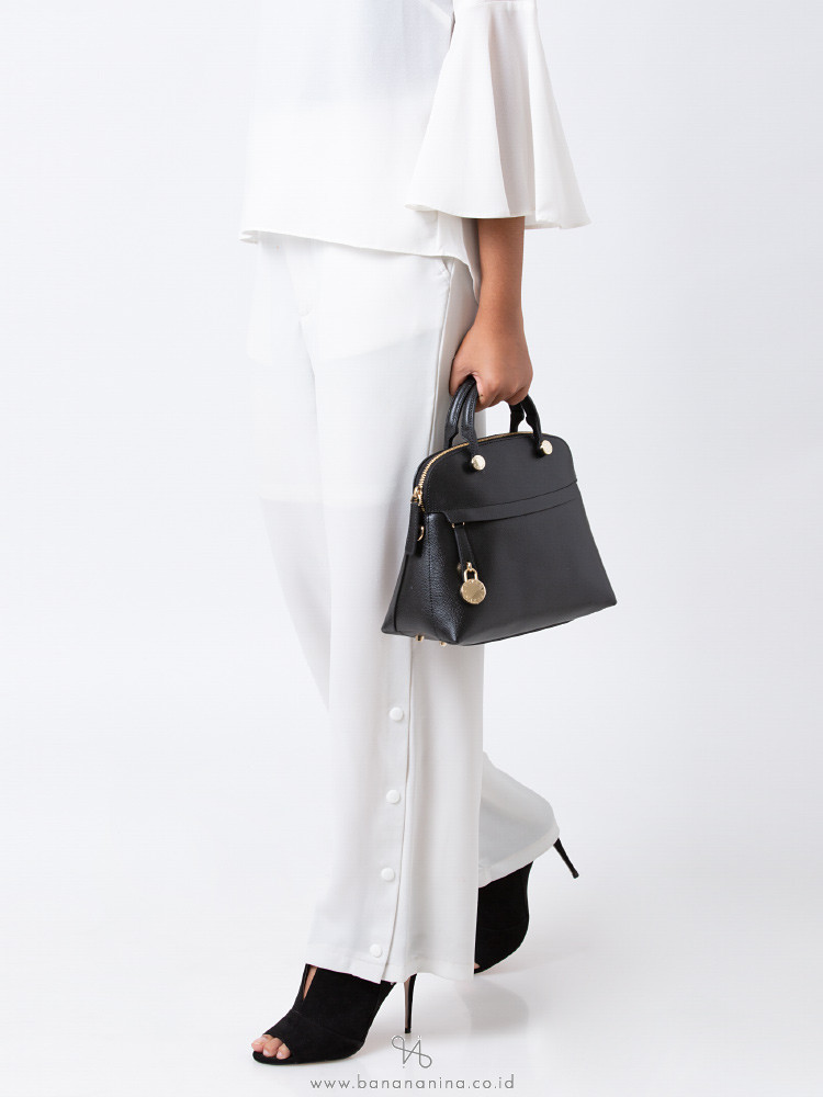 FURLA Piper Extra Mini Dome Satchel Black