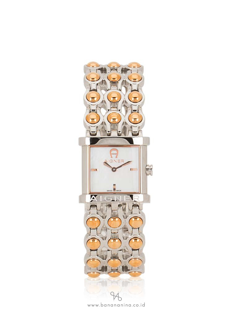 AIGNER A20213 Arezzo MOP Stainless Silver Rosegold