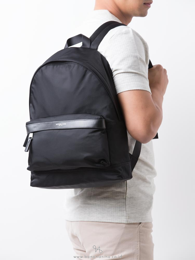 michael kors slim zip nylon backpack
