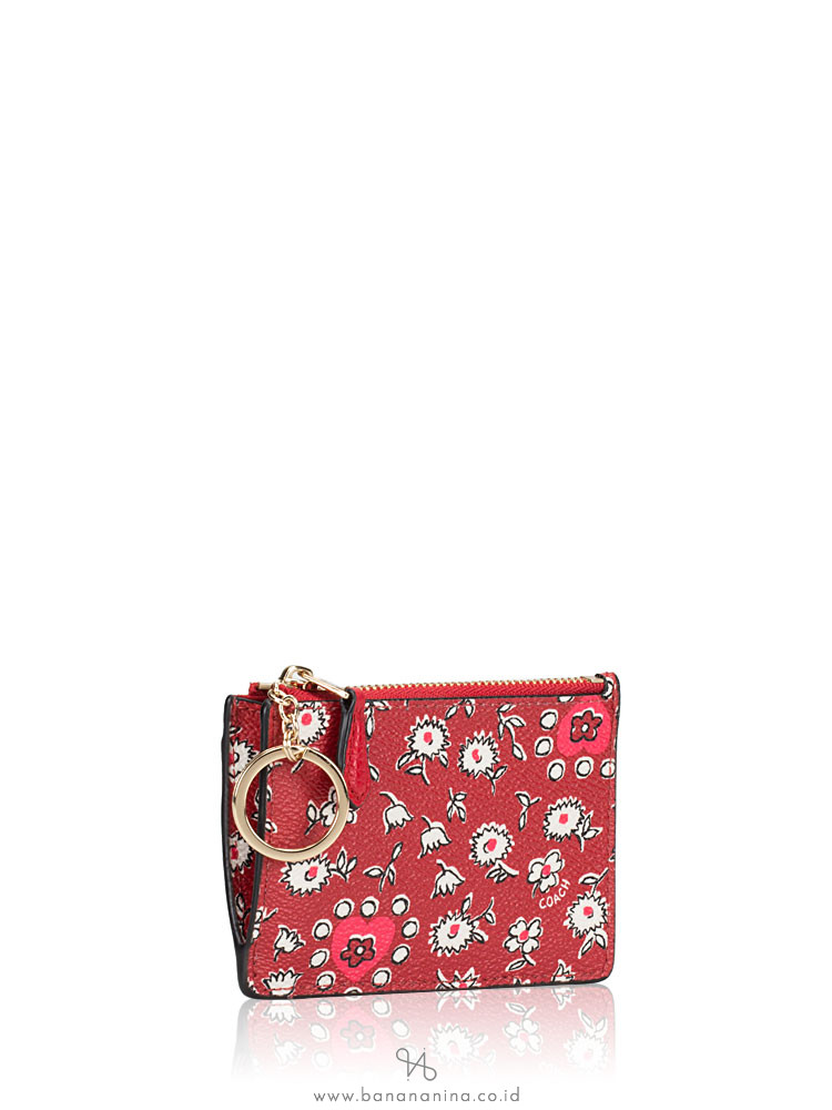 COACH 57852 Boxed Wild Hearts Mini Skinny Red Multi