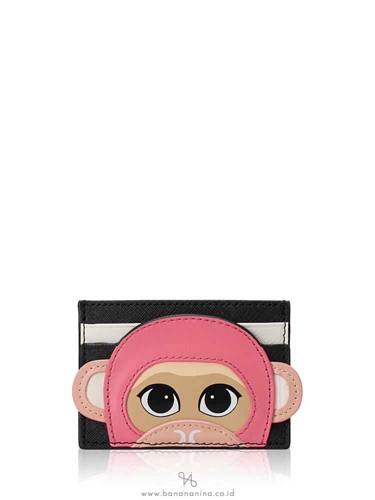 KATE SPADE Monkey Card Case Rambling Roses Multi
