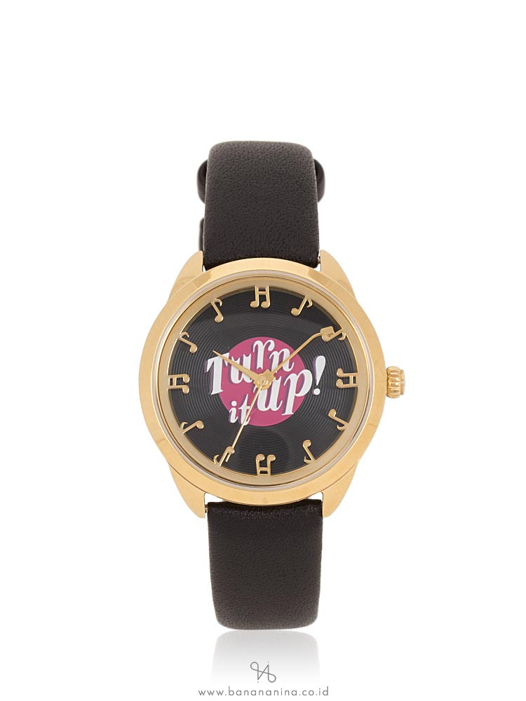 KATE SPADE KSW1148 Record Crosstown Turn it Up Leather Black