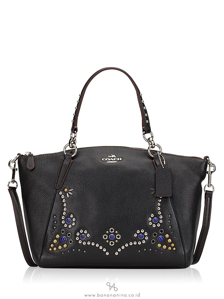 COACH 59348 Studded Border Small Kelsey Black