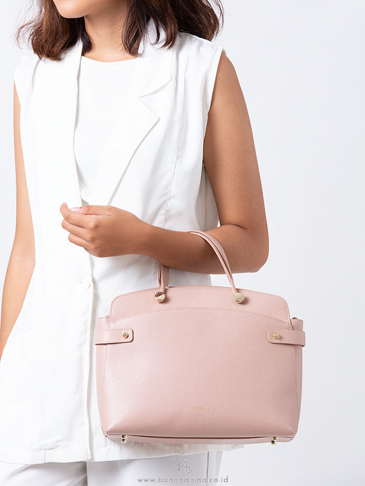 FURLA Agata Medium Satchel Moonstone