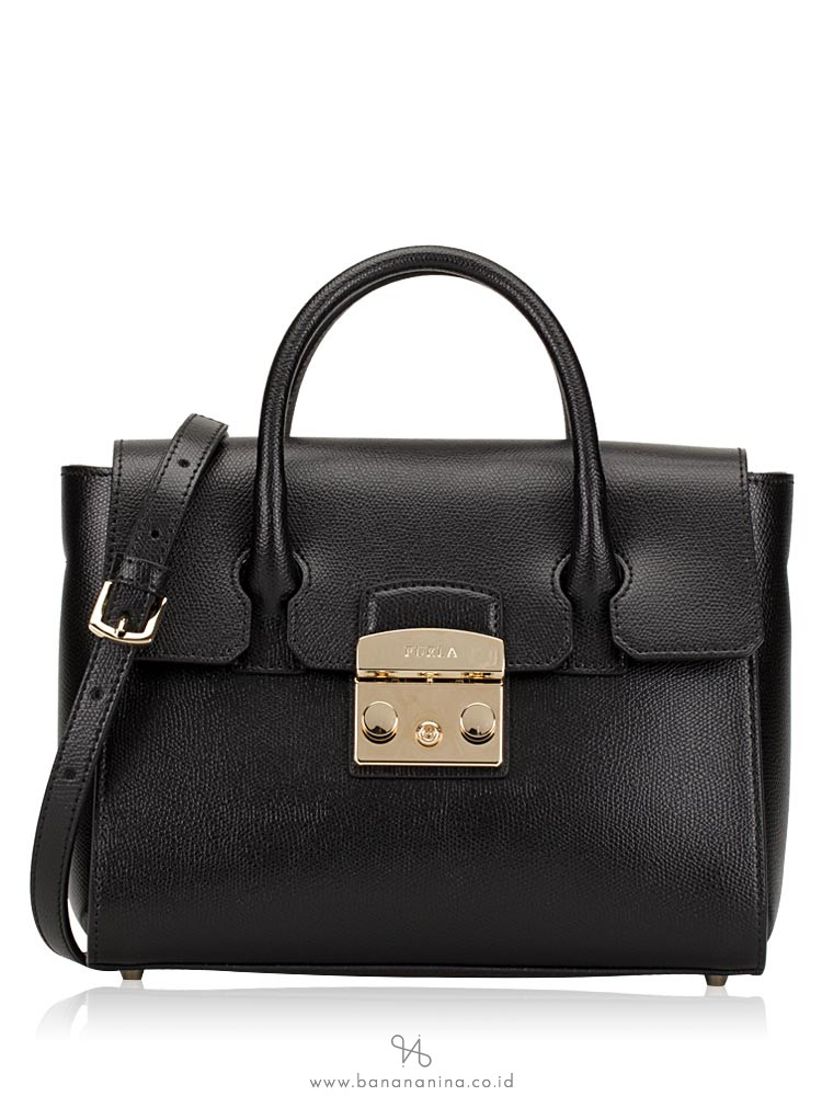 FURLA Metropolis Small Top Handle Satchel Onyx