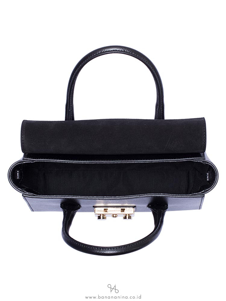 FURLA Metropolis Small Top Handle Satchel Onyx