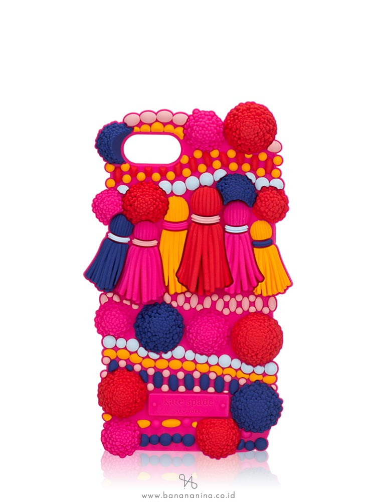 KATE SPADE IPhone 7 Silicone Pom Pom Case Multi