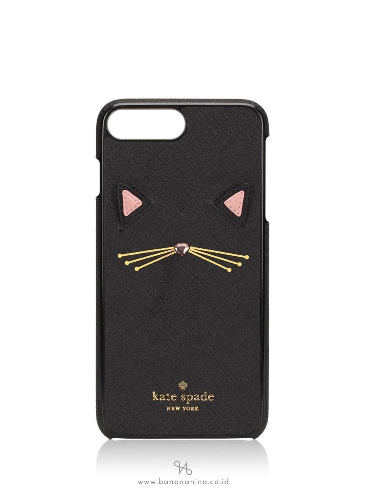 Kate Spade Iphone 7 Plus Silicone Cat Case Black Multi