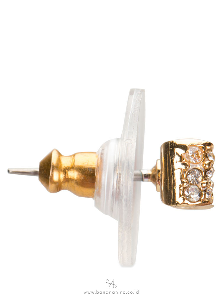 KATE SPADE Ready Set Bow Earring Clear Gold
