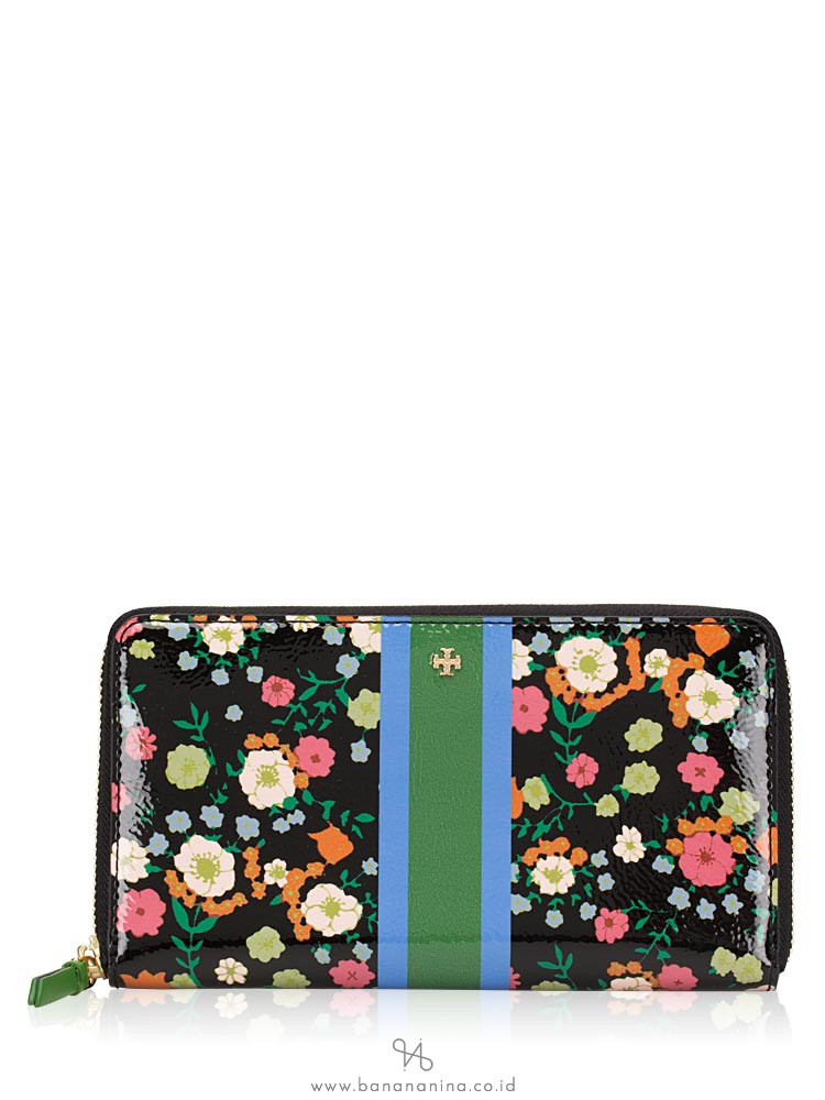 TORY BURCH Vilette Stripe Zip Wallet
