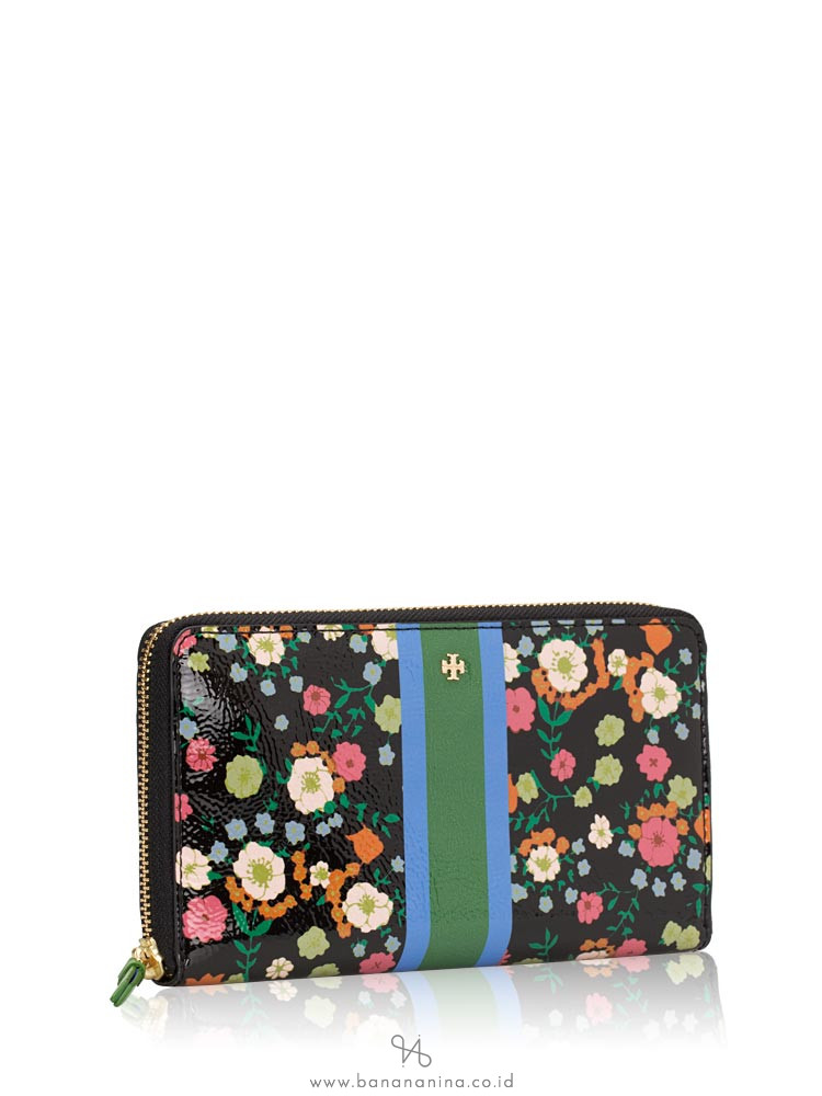 TORY BURCH Vilette Stripe Zip Wallet