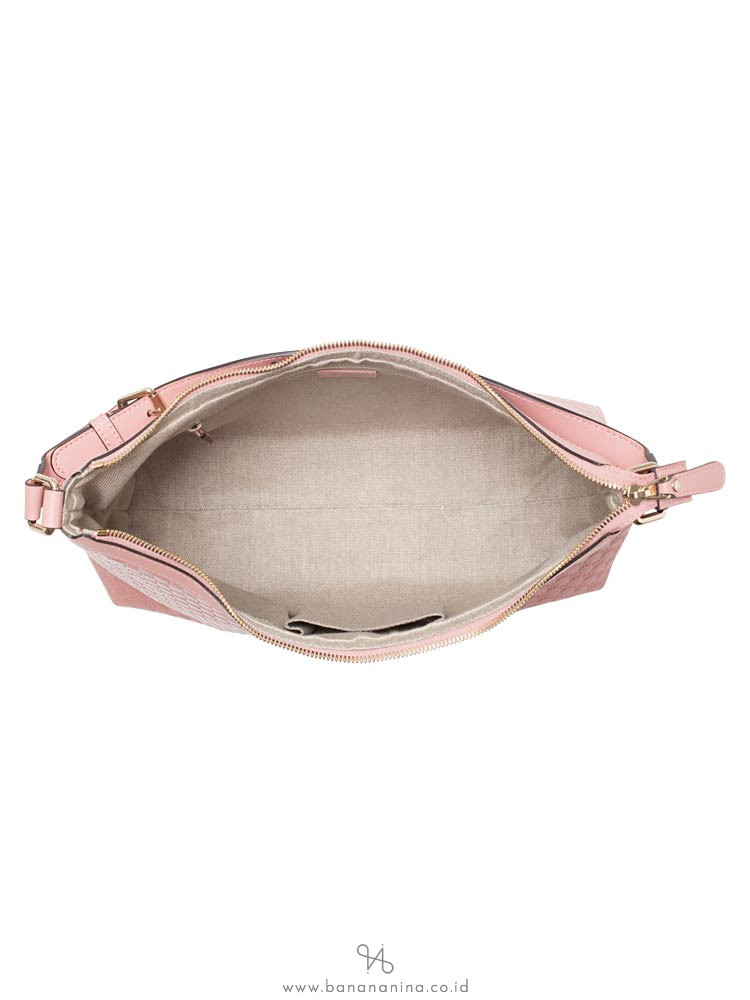 GUCCI Micro Guccissima Leather Hobo Soft Pink