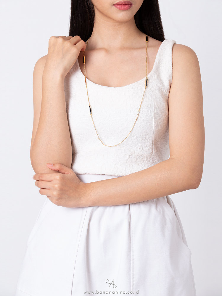 KATE SPADE Raising The Bar Necklace Black