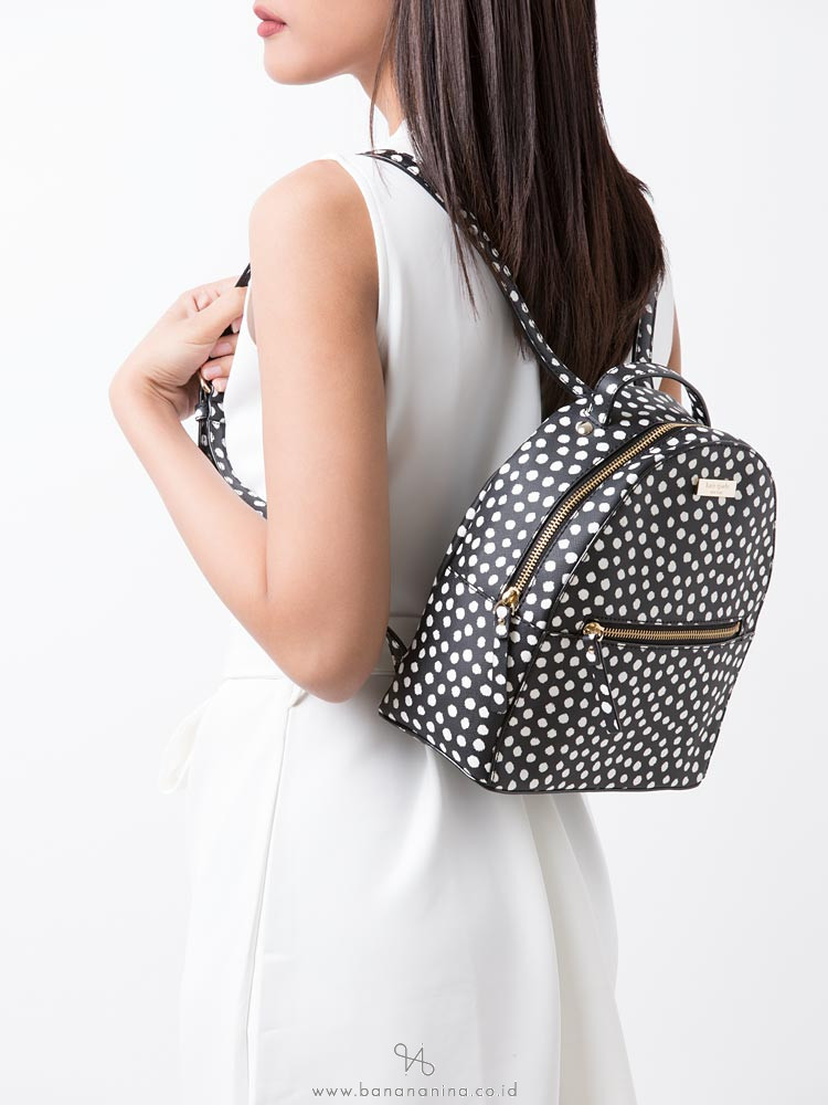 KATE SPADE Laurel Way Printed Sammi Backpack Musical Dot