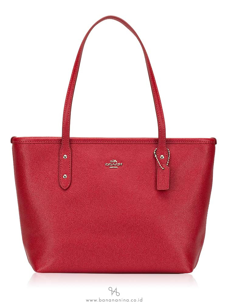 COACH 22967 Mini City Zip Tote True Red