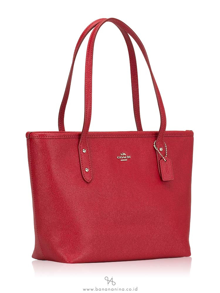 COACH 22967 Mini City Zip Tote True Red