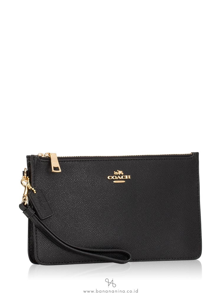 COACH 12081 Crossgrain Crosby Clutch Black
