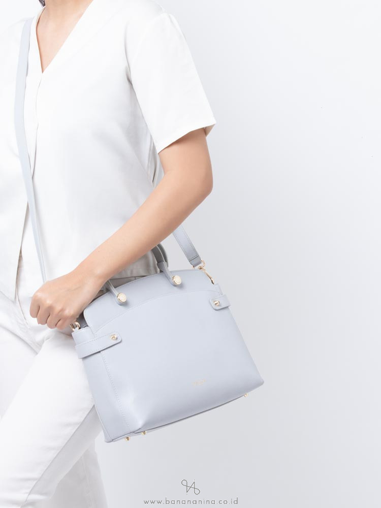 FURLA Agata Medium Satchel Light Blue