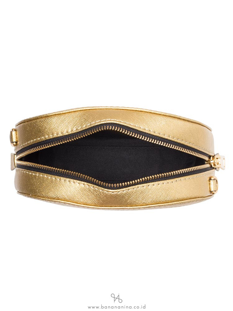 MARC JACOBS Playback Leather Crossbody Gold