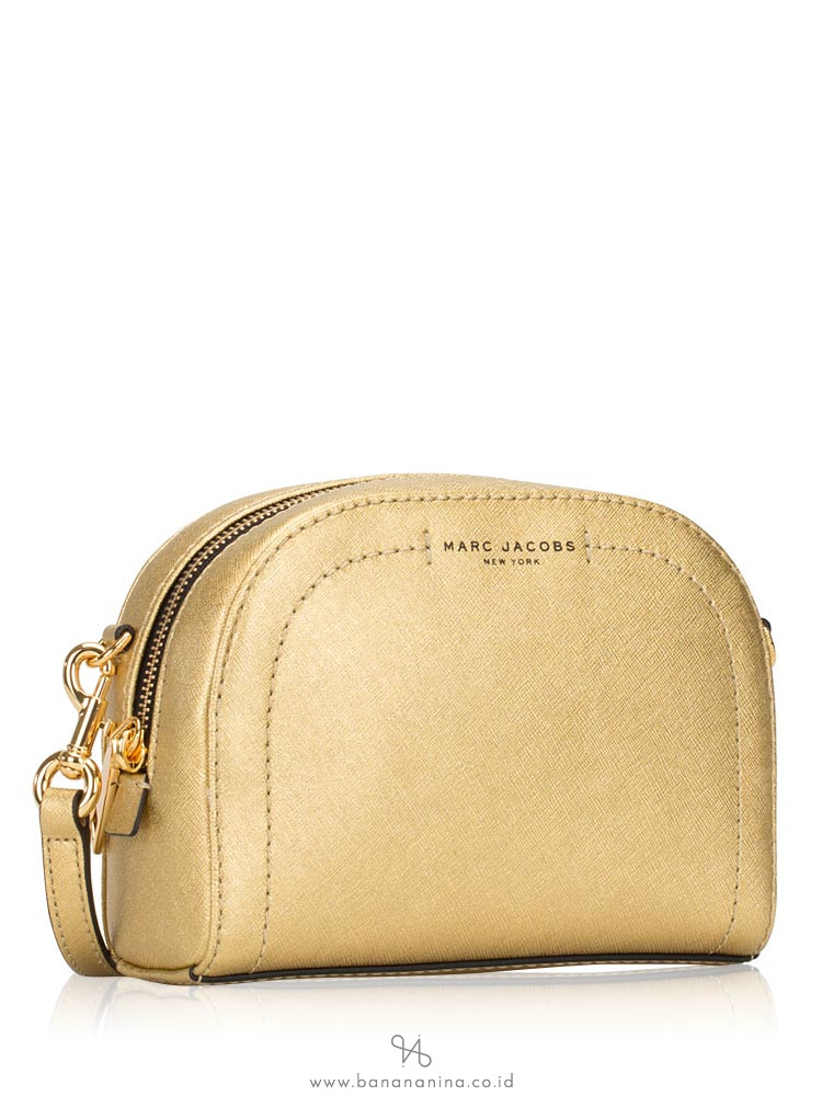 MARC JACOBS Playback Leather Crossbody Gold