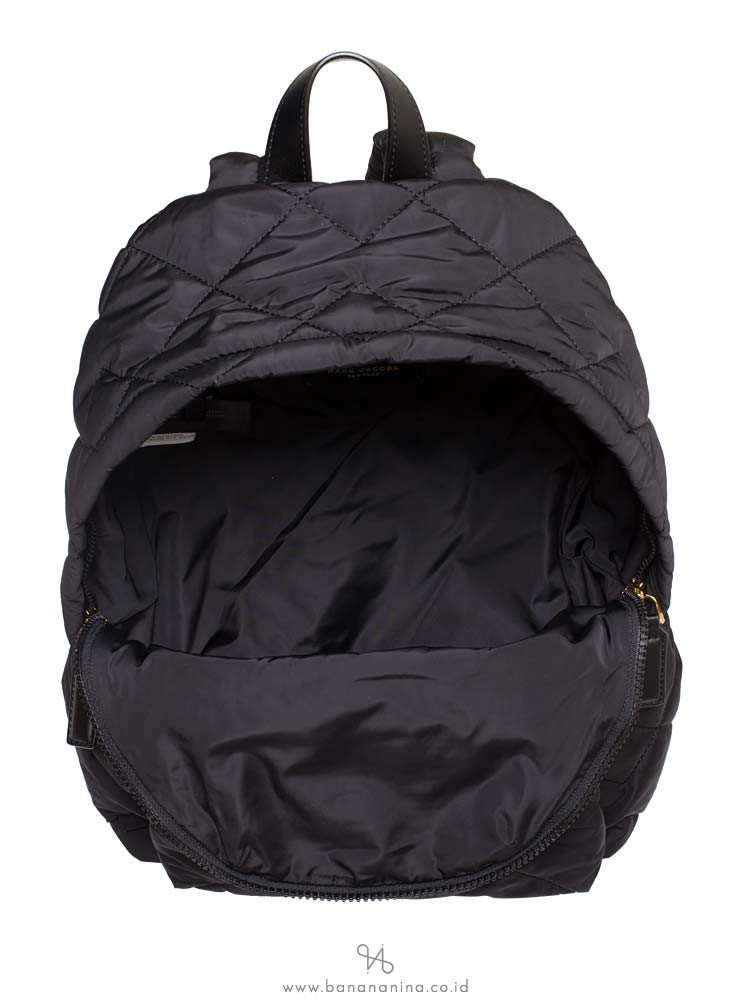 MARC JACOBS Quilted Nylon Backpack Black