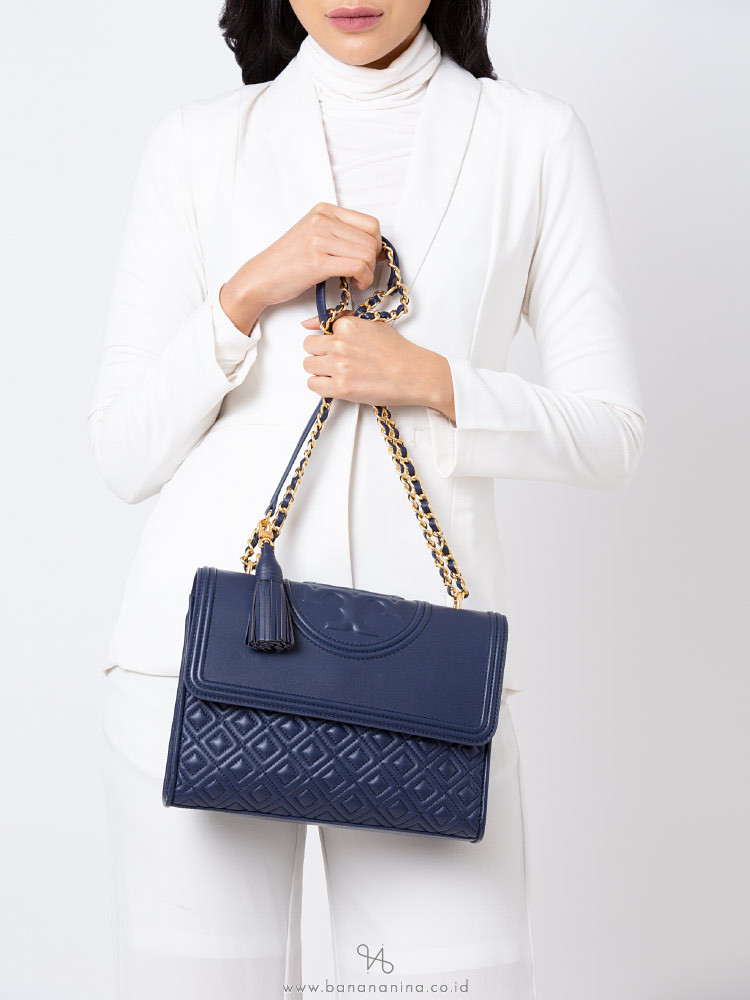tory burch fleming navy