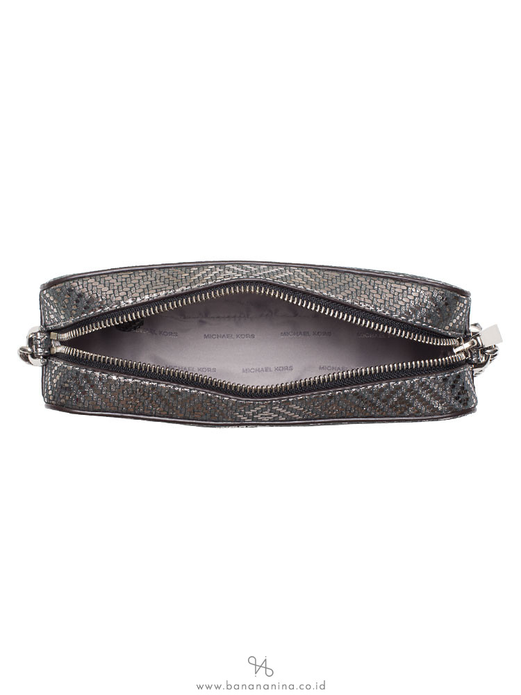 MICHAEL KORS Ginny Medium Camera Bag Silver