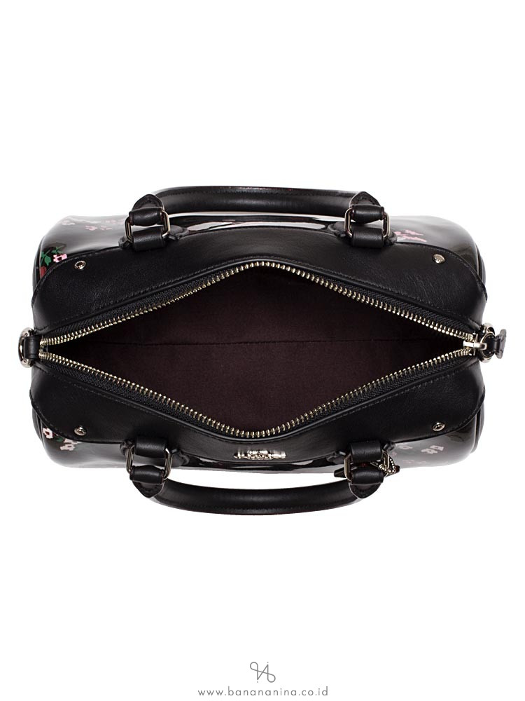 COACH 25856 Cross Stitch Patent Mini Bennet Black Multi