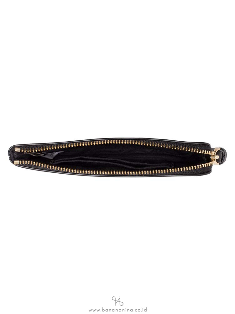 COACH 58034 Signature Debossed Wristlet Black