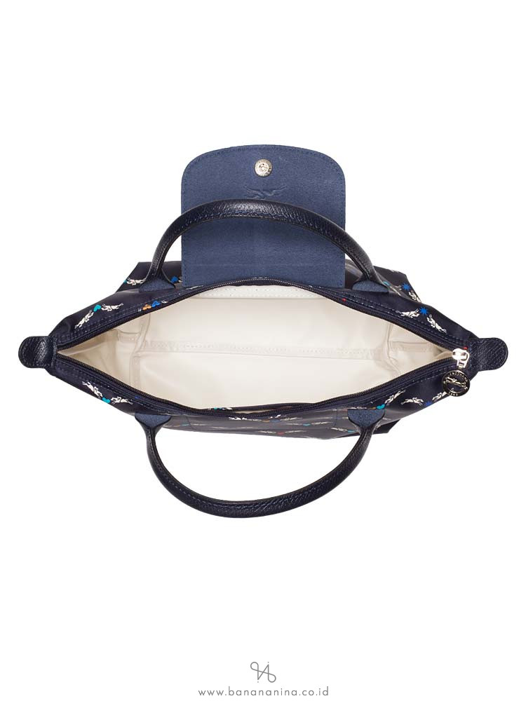 LONGCHAMP Le Pliage Chevaux Ails Small SH Navy
