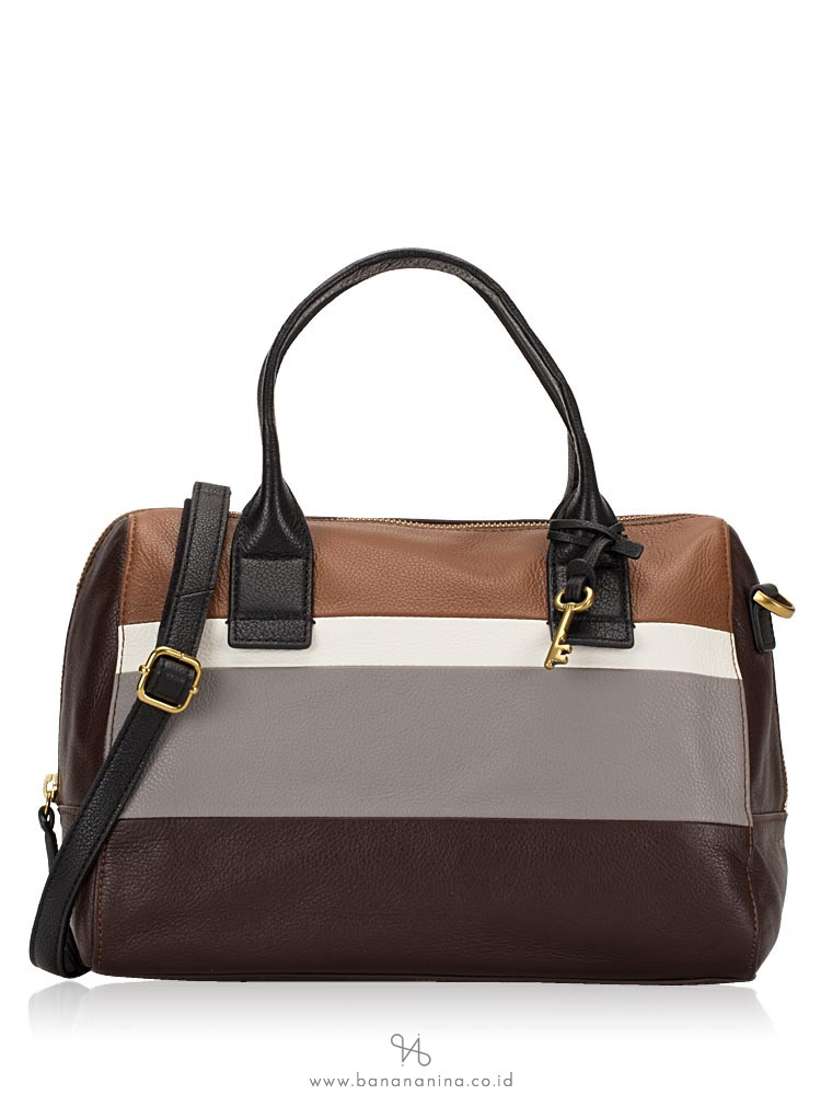 FOSSIL SHB1718905 Jori Large Satchel Brown Multi