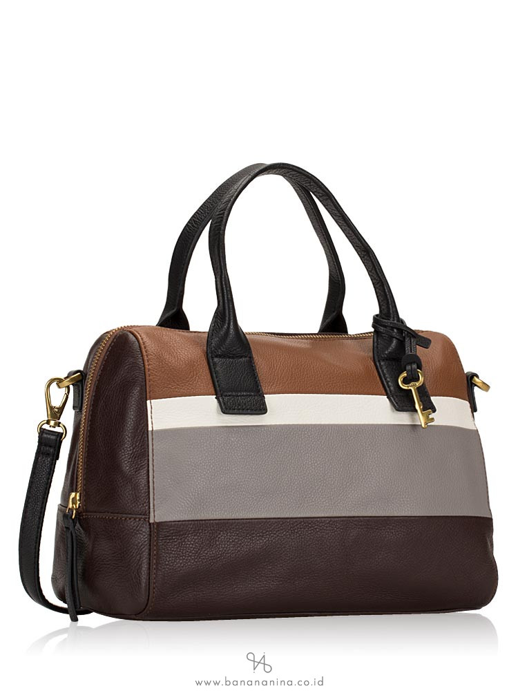 FOSSIL SHB1718905 Jori Large Satchel Brown Multi