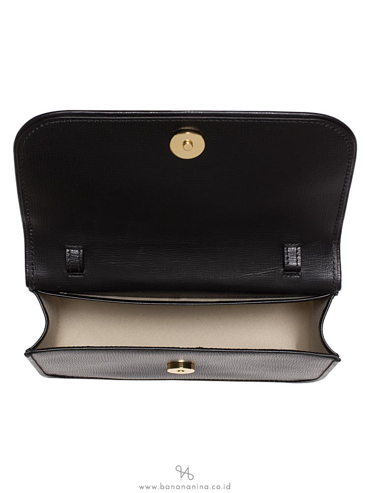 BALLY Leather Patches Small Crossbody Onyx