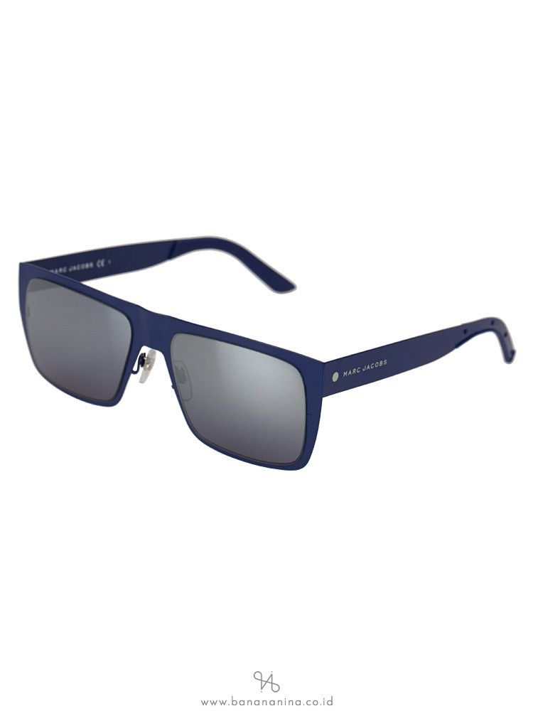 MARC JACOBS 6VXJ3 Rectangular Sunglasses Blue Black