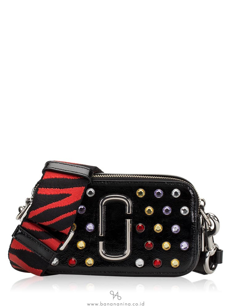 MARC JACOBS Snapshot Crystal Small Camera Bag Black