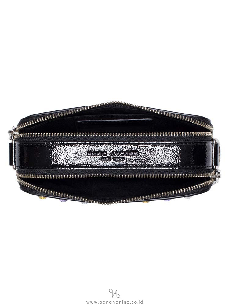 MARC JACOBS Snapshot Crystal Small Camera Bag Black