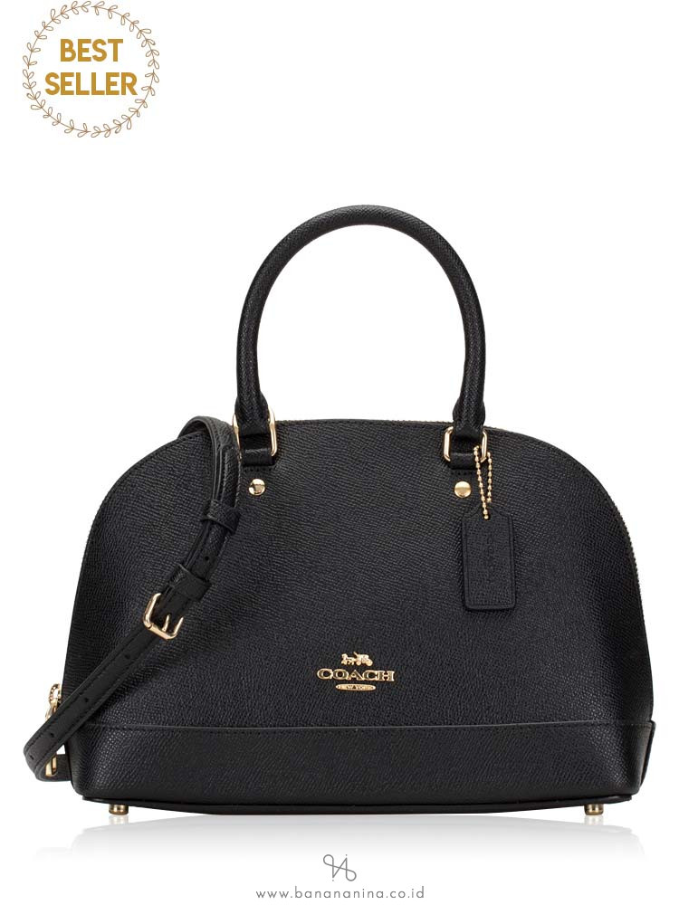 COACH 27591 Crossgrain Mini Sierra Satchel Black