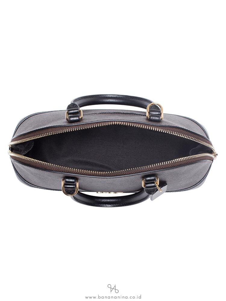 COACH 27583 Signature Mini Sierra Satchel Brown Black
