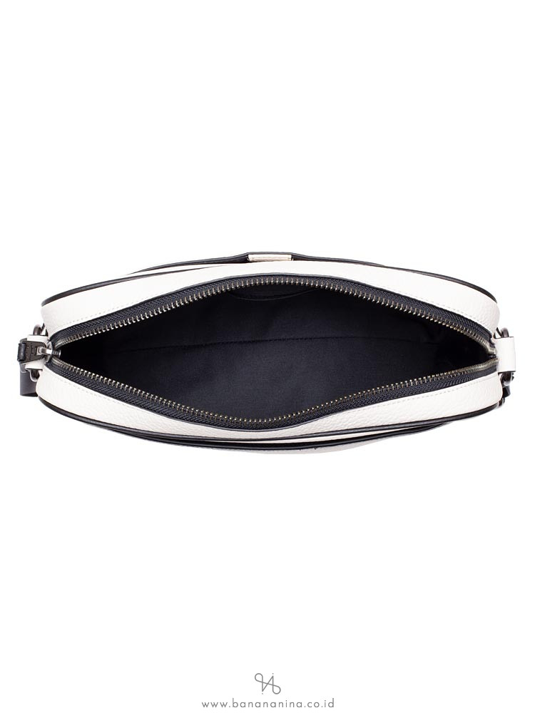 COACH Men 26077 Colorblock Charles Camera Bag Chalk Black