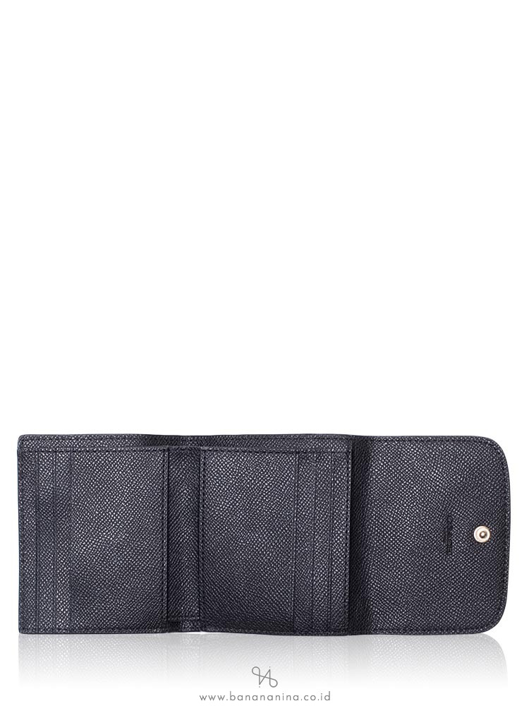 COACH 87588 Crossgrain Leather Small Wallet Black