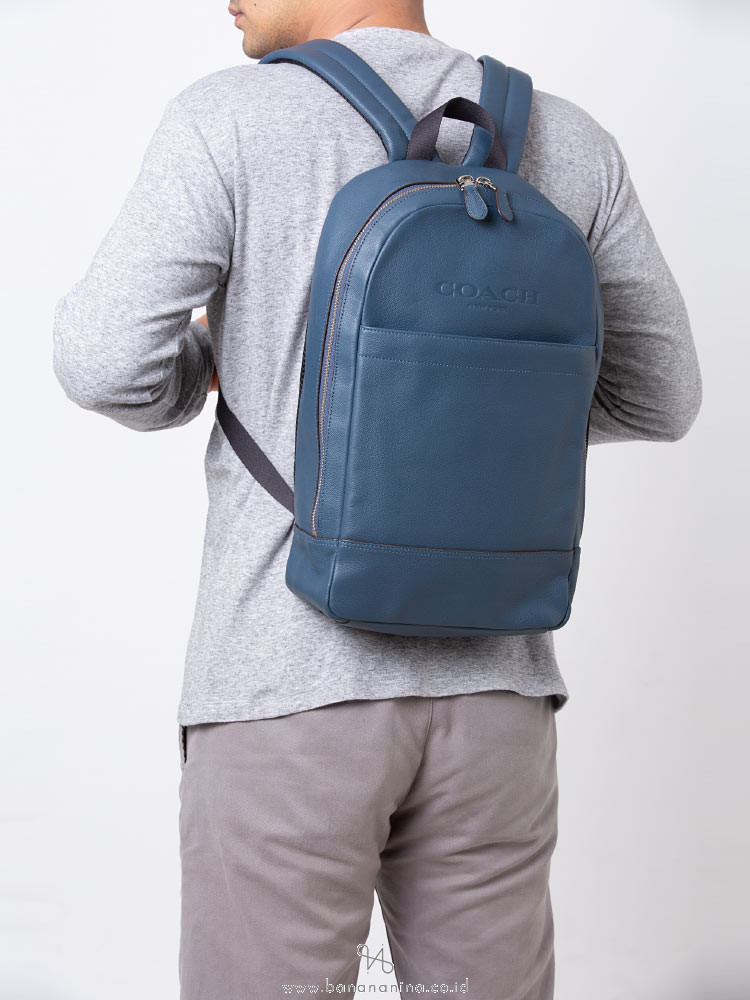 COACH Men 54135 Slim Sport Calf Backpack Dark Denim