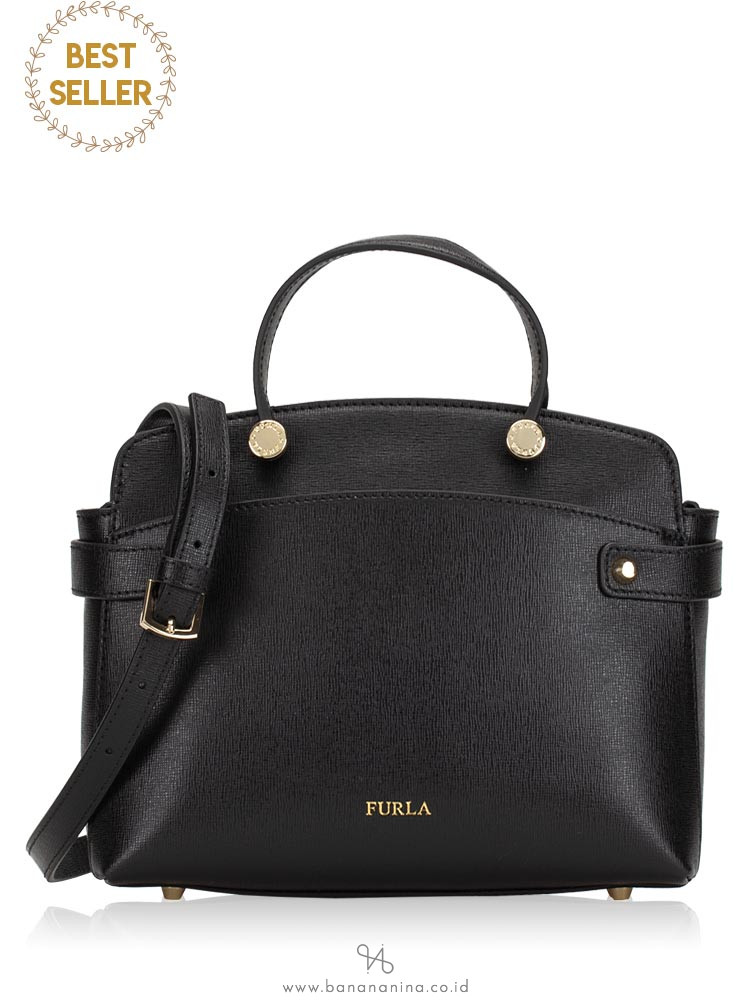 FURLA Agata Small Satchel Onyx