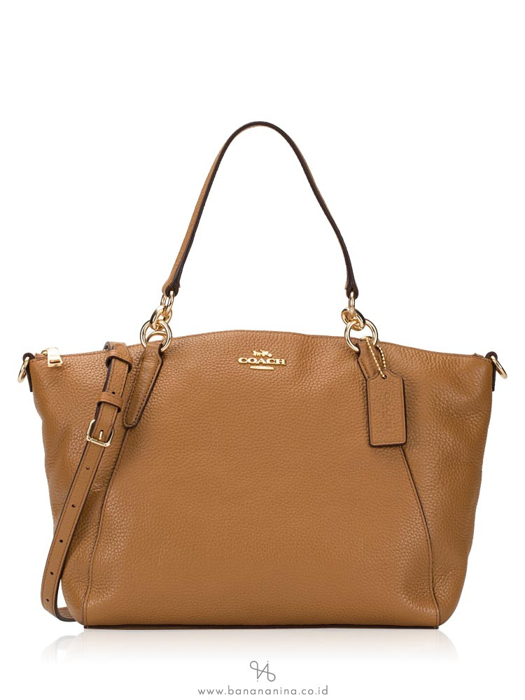 COACH 28993 Pebbled Leather Small Kelsey Light Saddle